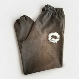 Champion Reverse Weave VTG Faded Black Sweatpants Jogger Big Logo Streetwear XL